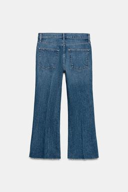 JEANS ZW COLLECTION CROPPED FLARE TIRO MEDIO / Azul - Zara фото 6