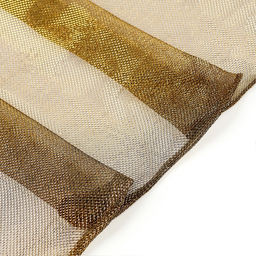 Цена за 2 шт. Ткань для рукоделия, трикотаж «Кольчуга», мелкая сетка, золото на черном