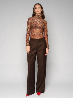 Лонгслив женский 12411-43009 multicolor-brown - Eleganzza фото 13