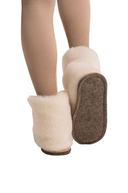 Чуни домашние РОДИНА, цвет карамель - Woollamb фото 18