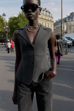TAILORED KNIT WAISTCOAT - Zara фото 2