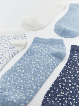 Desenli Kad?n Patik ?orap 5li