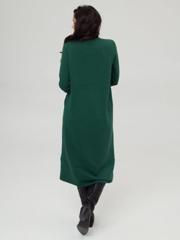 Платье с подрезами зеленый - Vals фото 3