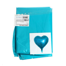 Цена за 5 шт. Шар фольгированный 18" «Сердце бирюзовое», сатин