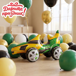 Интерьерное украшение Фигура-шар "Мопед" 35см
