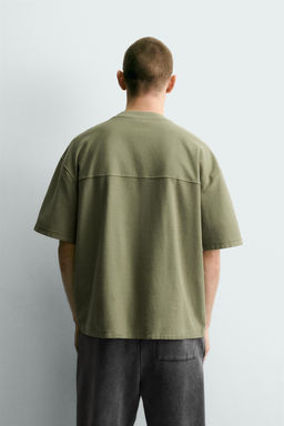CAMISETA BOXY FIT B?SICA / Verde - Zara фото 3