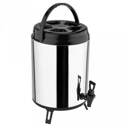 Термос из нержавеющей стали 11,5л, д27,5см h38,5-44см, кран, крышка и ручка пластмассовые, складные пластмассовые ножки, в подарочной коробке (Китай)