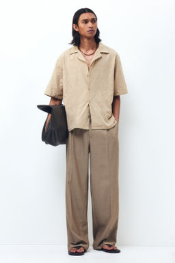 Camisa resort con textura Relaxed Fit - H&m фото 5