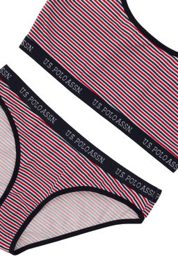 Женский комплект нижнего белья темно-синего цвета Неожиданная скидка в корзине