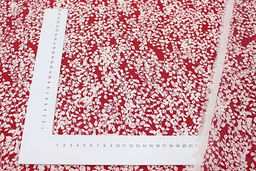 Штапель Муравушка цв.винтажно-малиновый, ш.1.44м, вискоза-100%, 90гр/м.кв - Купава фото 2