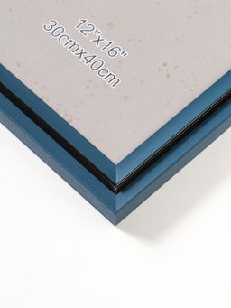 Фоторамка пластик 30х40 см "Остин" иссиня-чёрный 44,2х34,2х1,5 см