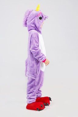 Пижама кигуруми фиолетовый Единорог (детская)