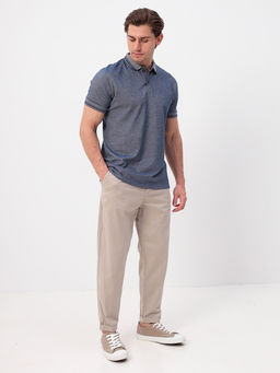 Джемпер мужской с воротником поло короткий рукав GREG G144V-PH4-OZ5 (коричневый)  фото 3