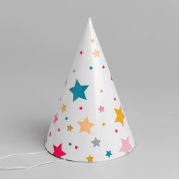 Цена за 10 шт. Колпак праздничный бумажный Звёзды, 18 см - Страна карнавалия фото 3