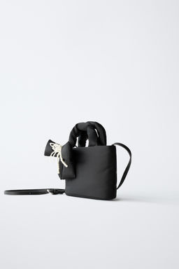 NYLON CROSSBODY BAG WITH BOW - Zara фото 2