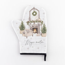 Цена за 2 шт. Варежка-прихватка Magic winter 20?28 см, саржа, 100% х/л, ватин 250 г/м?