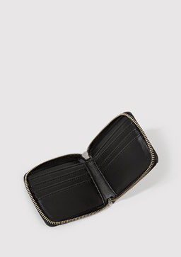 Puantiye Bask?l? Siyah Cuzdan - Mavi фото 3