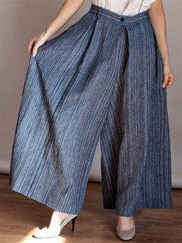 юбка-брюки  лен 50%, хлопок 50% - Волтри фото 6