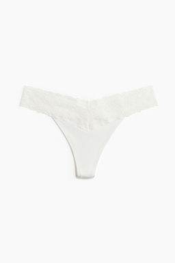Pack de 3 bragas thong de microfibra y encaje - H&m фото 5