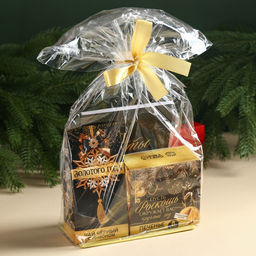 Подарочный набор новогодний «Все мечты сбудутся»: чай чёрный, печенье с предсказанием, ежедневник