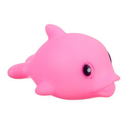 Набор резиновых игрушек для ванны Крошка Я «Поймай дельфина», с пищалкой, сачок в комплекте, 6 шт.