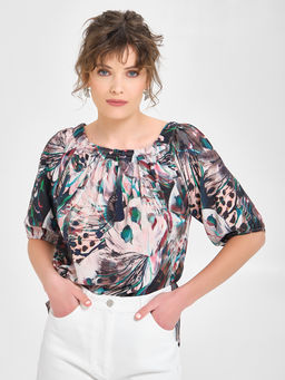 Блуза с открытыми плечами - Marchello marchellini фото 9