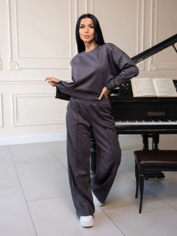 Костюм женский под замшу мод.2082 - Барболета фото 53