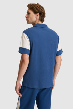 Erkek Lacivert Comfort Fit Polo Yaka Ti__rt