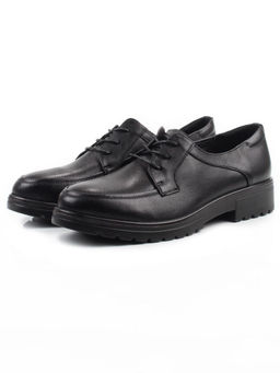 03-DYL85-1 BLACK Полуботинки женские (натуральная кожа)