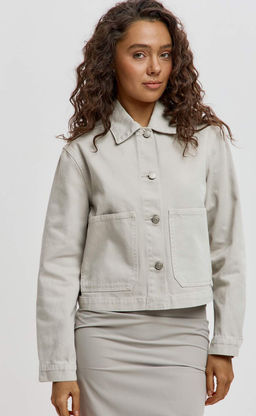 Куртка джинс F612-1269 l.beige - Fine joyce фото 10