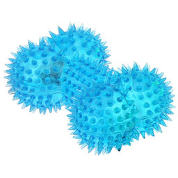 Пэт тойс (Pet toys) Игрушка для собаки Косточка с шипами 11х7см h5см, ПВХ, с пищалкой, светящаяся, на картоне, прозрачная, цвета в ассортименте: синий, розовый, зеленый, желтый (Китай) - Домашняя Мода фото 3