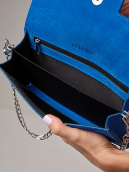 Клатч замшевый Deboro 31016 сапфировый