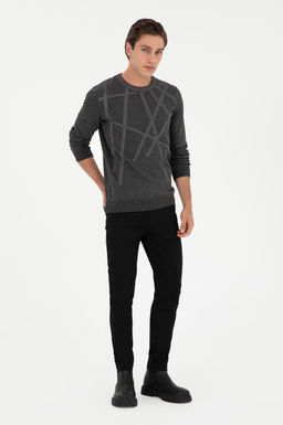 Мужской свитер антрацитового меланжа - U.s. polo assn фото 4