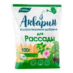 Компл.мин.удобр."Акварин Для рассады" марка 13, 0,1кг (водораств., с микроэл.) "БХЗ"