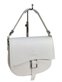 Женская сумка из искусственной кожи, цвет белый