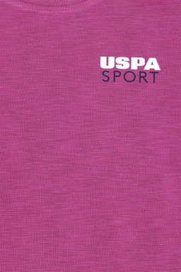 U. S. Polo Assn Фиолетовая футболка с круглым вырезом для девочек - U.s. polo assn фото 6