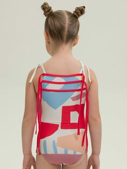 PELICAN, купальник для девочек, Молочный  фото 2