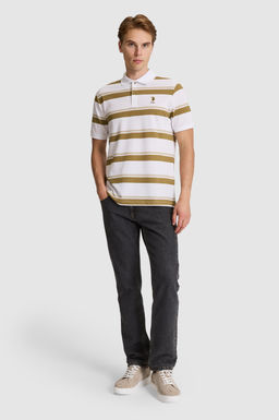 Erkek Ye_il Regular Fit Polo Yaka Ti__rt