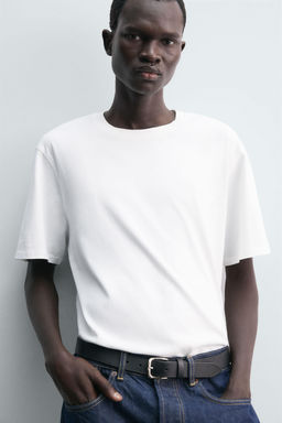 REGULAR FIT MEDIUM WEIGHT T-SHIRT - Zara фото 13