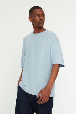 TRENDYOL MAN Tas Oversize/Genis Kesim Bisiklet Yaka Cicek Bask?l? K?sa Kol %100 Pamuklu T-Shirt TMNSS21TS1223 - Trendyolmilla фото 20