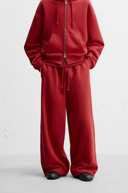 LIMITED EDITION WIDE-LEG JOGGER TROUSERS - Zara фото 2
