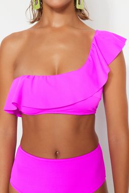 TRENDYOLMILLA Siyah Tek Omuz F?rf?rl? Bikini Ustu TBESS21BU0039  фото 4