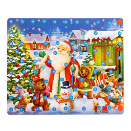 Настольная игра Горки и лестницы. Дед Мороз и фабрика подарков! - Лас играс kids фото 6