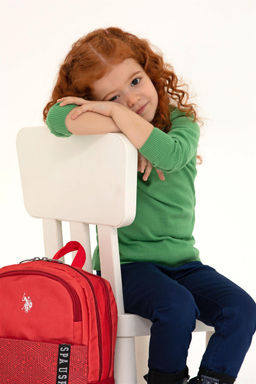 Базовый свитер мятного цвета для девочки Неожиданная скидка в корзине - U.s. polo assn фото 6