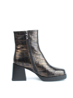 04-ZYM937 BLACK GOLD Ботильоны зимние женские (натуральная кожа, натуральный мех) - Фабричный китай фото 12