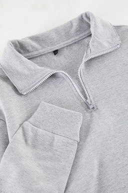 Siyah-Kar Melanj 2li Paket Regular/Normal Kesim Ici Polar/S?cak Tutan Sweatshirt TMNAW25SW00205 - Trendyolmilla фото 7