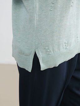 Bisiklet Yaka Ajurlu Kad?n Triko H?rka