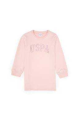 K_z _ocuk Toz Pembe _rme Elbise Sepette S_rpriz _ndirim - U.s. polo assn фото 2