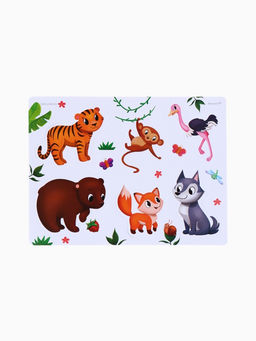 Игрушки - стикеры для купания в ванне «Зоопарк», EVA, набор 12 шт.