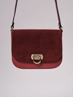 Сумка замшевая Azaro 30741 бордовое вино